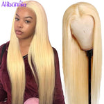 Blonde 613 Closure Wig Human Hair Wigs 4x4 - Alibonnie