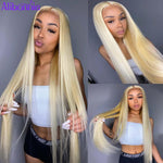 Blonde 613 Closure Wig Human Hair Wigs 4x4 - Alibonnie