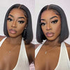 Bob Wig Human Hair 4x4 13x4 Lace Front Short Straight Bob Wig Pre Plucked With Baby Hair - Alibonnie