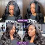 Body Wave Lace Front Wig 13x4 Lace Frontal Wig Pre Plucked Brazilian Human Hair Wigs - Alibonnie