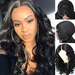 Body Wave V Part Wigs No Leave Out Glueless Upgrade U Part Wigs - Alibonnie