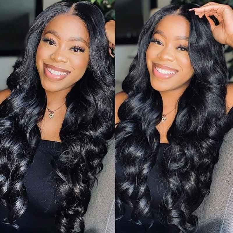 Body Wave V Part Wigs No Leave Out Glueless Upgrade U Part Wigs - Alibonnie