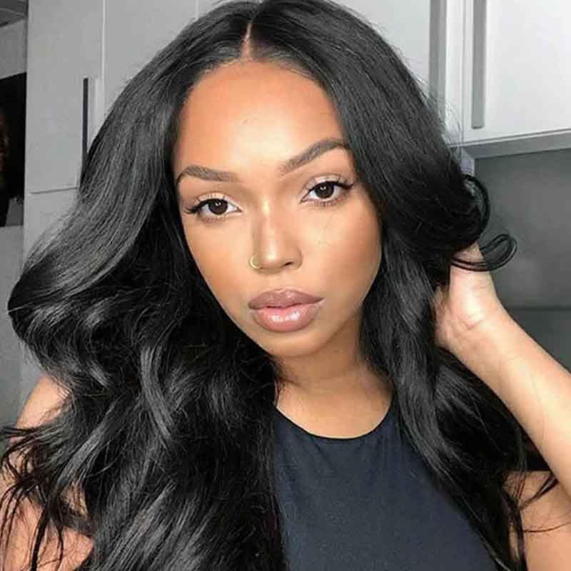 Body Wave V Part Wigs No Leave Out Glueless Upgrade U Part Wigs - Alibonnie