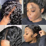 BOGO SALE 13X6 Lace Frontal Wigs Human Hair Water Wave 150% Density Pre Plucked - Alibonnie