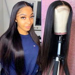 BOGO SALE 5X5 Transparent Lace Closure Wigs Straight Human Hair Pre Plucked - Alibonnie