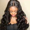 BOGO SALE Transparent Lace Glueless 5x5 Closure Wigs Body Wave Human Hair Pre Plucked - Alibonnie