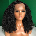 Curly 360 Transparent Lace Front Wigs Human Hair For Black Women - Alibonnie