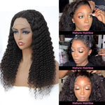 Deep Wave Lace Frontal Wigs 10-32 Inchs Real Huaman Hair 13x4 Lace Front Wig - Alibonnie