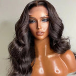Flash Sale SKIN MELT Real Scalp Glueless 5x5 HD/Transparent Lace Body Wave Closure Wigs Human Hair Wigs - Alibonnie