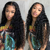 Full Lace Deep Wave Virgin Human Hair Transparent Lace Wigs Pre Plucked - Alibonnie