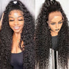 Full Lace Deep Wave Virgin Human Hair Transparent Lace Wigs Pre Plucked - Alibonnie