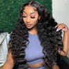 Glueless 5x5 HD Lace Closure Wig Human Hair Loose Deep Wave - Alibonnie