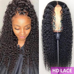 HD Lace Curly Lace Front Wigs 100% Human Hair Lace Front Wigs Pre Plucked With Baby Hair - Alibonnie