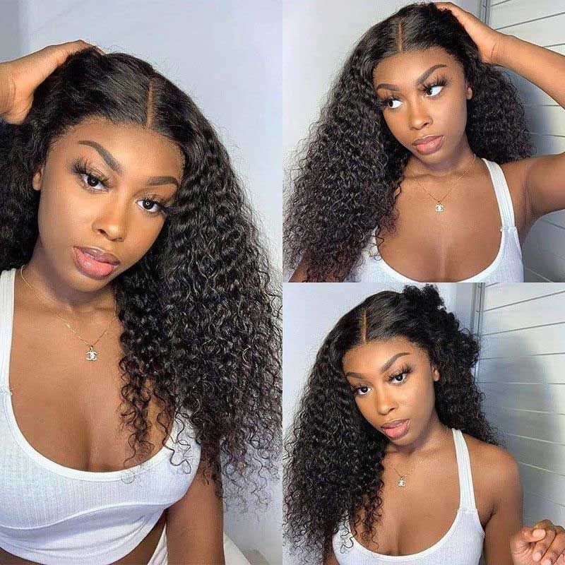 HD Lace Curly Lace Front Wigs 100% Human Hair Lace Front Wigs Pre Plucked With Baby Hair - Alibonnie