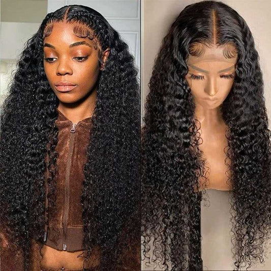 HD Lace Curly Lace Front Wigs 100% Human Hair Lace Front Wigs Pre Plucked With Baby Hair - Alibonnie