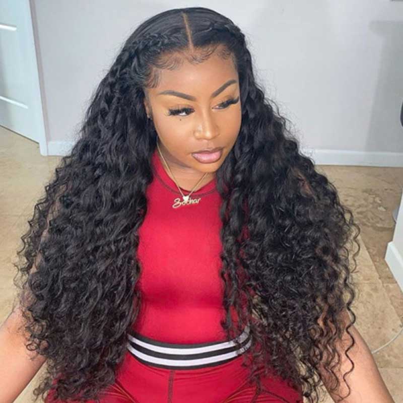 HD Lace Wigs Loose Deep Wave Wig 150% 200% 250% Density Human Hair Wigs - Alibonnie