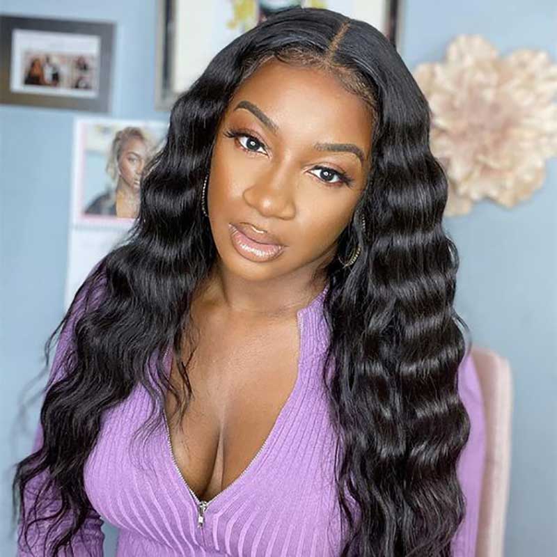 HD Lace Wigs Loose Deep Wave Wig 200% Density Human Hair Wigs - Alibonnie