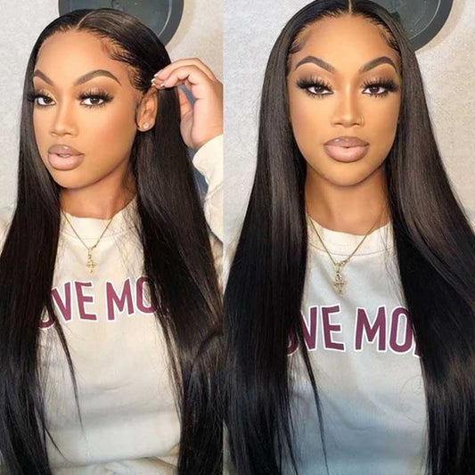 HD Lace Wigs Soft Straight Lace Front Wigs 13x4 lace wig For Women 10-36 Inch - Alibonnie