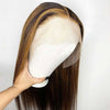 Honey Blonde Highlights Brazilian Straight Human Hair Wigs - Alibonnie