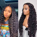Invisible HD Lace Wigs Water Wave Wigs 5x5 Glueless Wigs 13x4 Lace Front Wigs - Alibonnie
