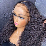 Invisible Skin Melt HD Lace Wig Jerry Curly 13x4 Lace Front Wigs Human Hair Pre Plucked - Alibonnie