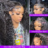 Jerry Curly 13x4 Lace Frontal Wigs Human Hair Transparent Lace Wig Easy Melted - Alibonnie