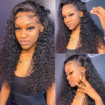 Jerry Curly HD Lace Glueless 5X5 Closure Human Hair Wigs For Black Women - Alibonnie