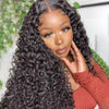 Jerry Curly HD Lace Glueless 5X5 Closure Human Hair Wigs For Black Women - Alibonnie