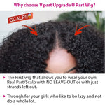 Jerry Curly V Part Wigs No Leave Out Natural Scalp Protective V Part Wigs Beginner Friendly - Alibonnie