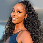 Kinky Curly 360 Transparent Lace Front Wigs Human Hair For Black Women - Alibonnie