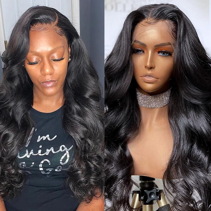 Long Wigs Body Wave Lace Front Human Hair Wigs For Black Women - Alibonnie