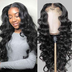 Loose Wave HD Lace 13x4 Full Frontal Lace Human Hair Loose Curls Wigs - Alibonnie