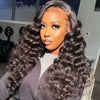 Loose Wave HD Lace 13x4 Full Frontal Lace Human Hair Loose Curls Wigs - Alibonnie