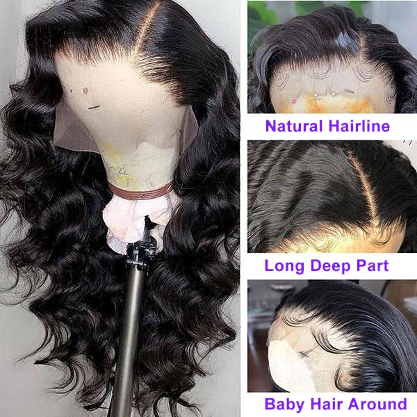 Loose Wave HD Lace 13x4 Full Frontal Lace Human Hair Loose Curls Wigs - Alibonnie