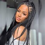 Natural Color Full Lace Human Hair Wigs Full Transparent Lace Wigs With Pre Plucked 180% Density - Alibonnie