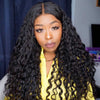Natural Color Full Lace Human Hair Wigs Full Transparent Lace Wigs With Pre Plucked 180% Density - Alibonnie