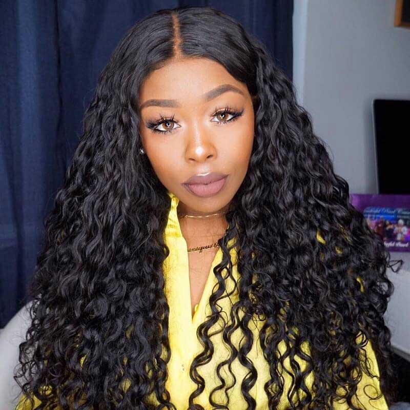 Natural Color Full Lace Human Hair Wigs Full Transparent  display picture 2