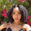 Natural Looking Kinky Curly Glueless Lace Closure BOB Wig Easy To Wear With Elastic Band - Alibonnie