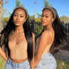 No Glue No Sew In Headband Wigs Straight Scarf Wigs Human Hair Wigs 10-28 Inch - Alibonnie