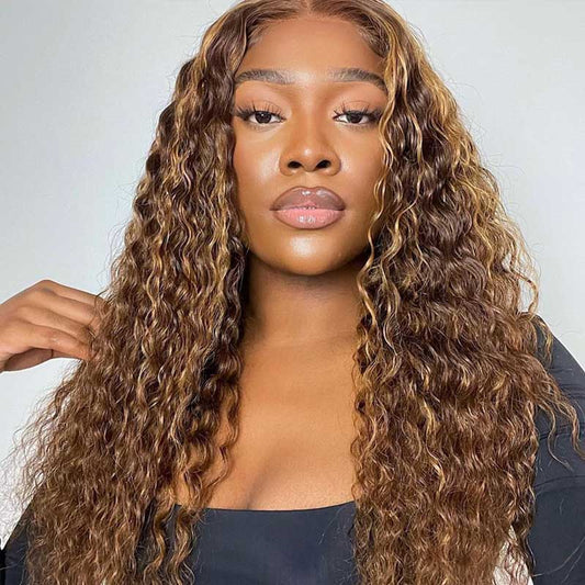 P4/27 Highlight Wig 13X4 Lace Front Deep Wave Wigs - Alibonnie