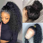 Pre Plucked 360 Lace Wigs Deep Wave Transparent Lace Wig Brazilian Virgin Hair - Alibonnie