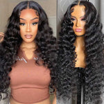 Pre Plucked 5x5 HD/Transparent Lace Closure Wig Human Hair Loose Deep Wave - Alibonnie