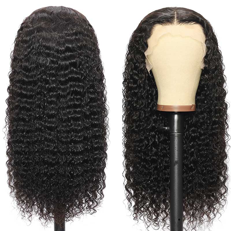 Premium HD Lace High Quality Deep Wave Glueless Wigs 13x4 Lace Front Human Hair Wig|True Length - Alibonnie