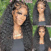 Premium HD Lace Jerry Curly 13x4 HD Lace Front Wigs Curly Human Hair Wigs With Pre Plucked Hairline|True length - Alibonnie