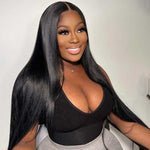 Premium HD Lace Top Quality Straight Real Human Hair 13x4 Lace Front Wigs |True Length - Alibonnie