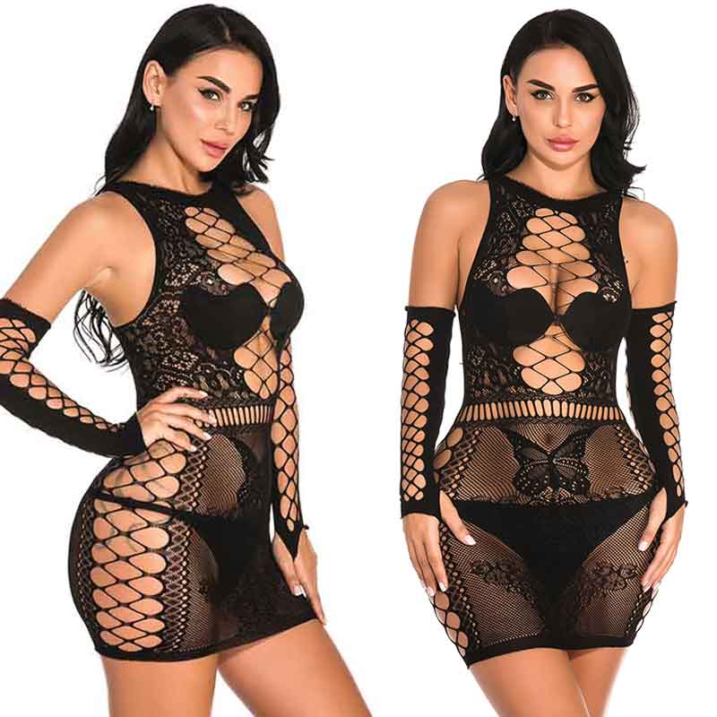 Sexy Lingerie for Women Fishnet Bodysuit - Alibonnie