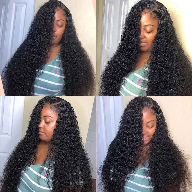 Skin Melted HD Lace Closure Wigs Pre Plucked 5x5 Water Wave Human Hair Wigs - Alibonnie