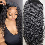 Skin Melted HD Lace Closure Wigs Pre Plucked 5x5 Water Wave Human Hair Wigs - Alibonnie