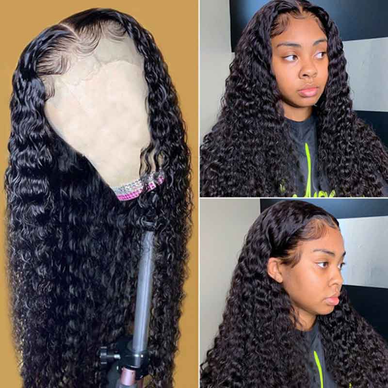 Skin Melted HD Lace Wig Deep Wave 13x4 Full Frontal Vrigin Human Hair Wig - Alibonnie