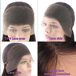 Soft Straight Human Hair 13x4 Full Frontal Wigs Pre Plucked Easy To Wear - Alibonnie